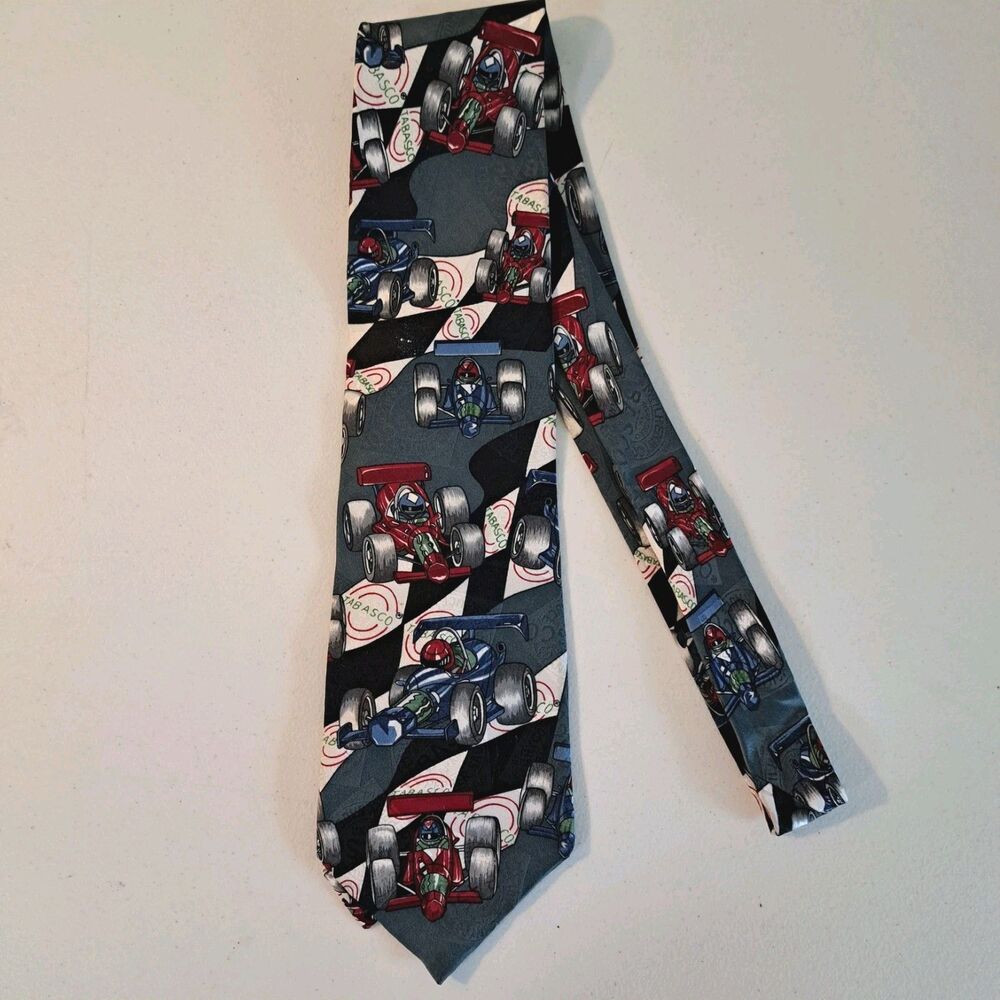 TABASCO Racing Cars Men's Silk Neck Tie 3 7/8" x 58"
